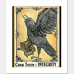 INTEGRITY Crow Totem Spirit Guide Posters and Art